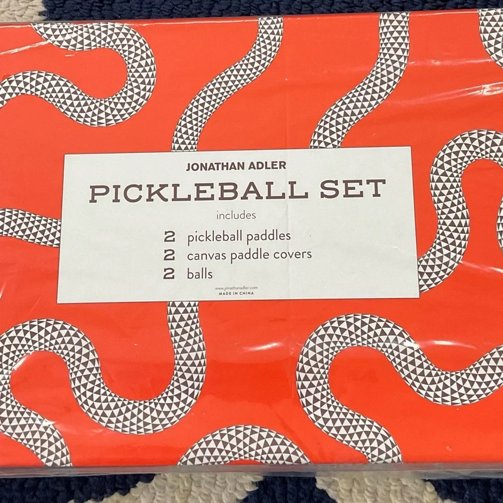 NEW IN BOX JONATHAN ADLER EDEN PICKLEBALL SET AMAZING GIFT OR FOR YOURSELF